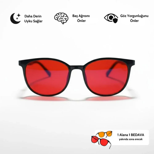 LodyMood™ Unisex Kırmızı Lens Mavi Işık  Gözlük