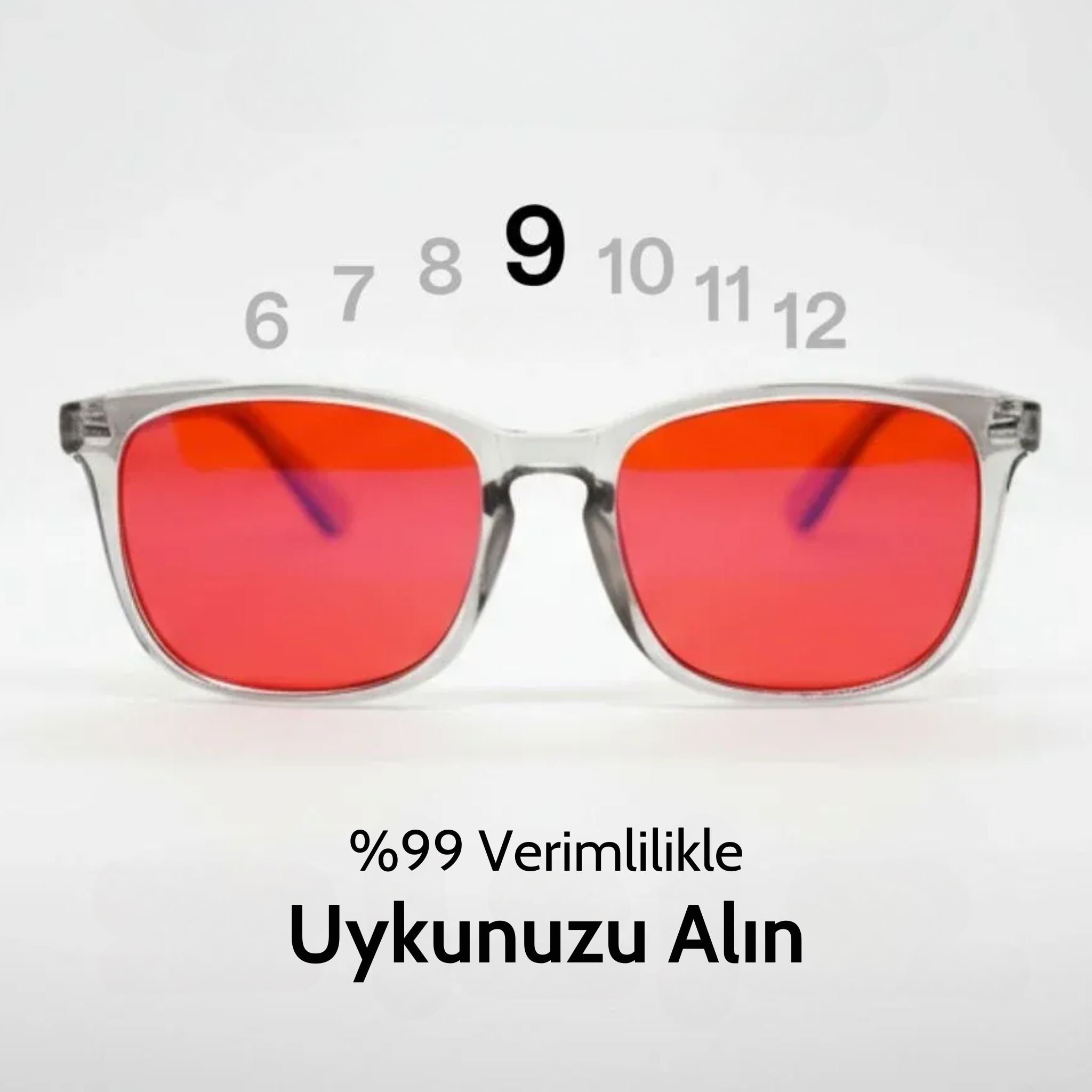 LodyMood™ Unisex Kırmızı Lens Mavi Işık  Gözlük