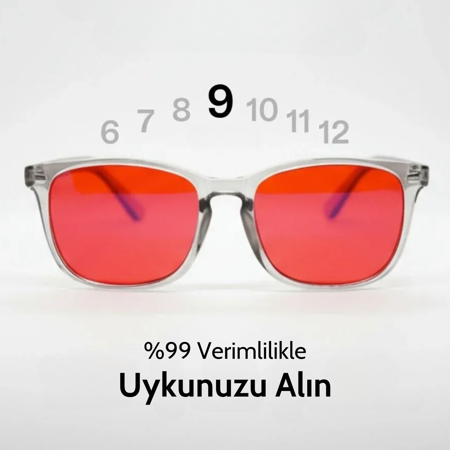 LodyMood™ Unisex Kırmızı Lens Mavi Işık  Gözlük